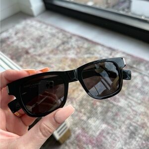 Saint Laurent Glossy Black Sunglasses